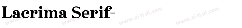 Lacrima Serif字体转换
